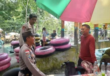 Polsek Ampana Kota Intensifkan Pelayanan Pengamanan di Area Wisata