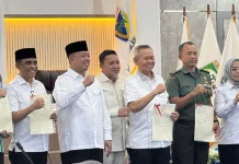 Hadiri Rakor ATR/BPN, Bupati Touna Dukung Pembatasan Alih Fungsi Lahan