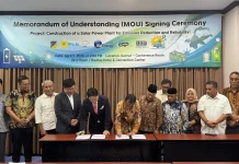 Wabup Touna Hadiri Penandatanganan MoU Proyek Listrik Tenaga Surya di Sulteng