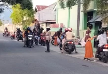 Tingkatkan Keselamatan, Sat Lantas Polres Touna Intensifkan Strong Point