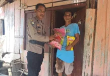 Peduli Dhuafa Polres Touna Berbagai Sembako