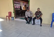 Polres Touna Amankan Ibadah Minggu, Kamtibmas Tetap Kondusif Aman