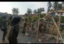 Pemerintah Daerah Lakukan Penertiban Lapak PKL Pasar Sore Dondo