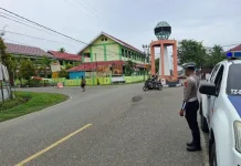 Jaga Lalin Lancar, Satlantas Polres Touna Gelar Blue Light Patrol