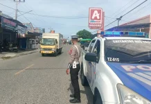 Jaga Kelancaran Lalu Lintas, Satlantas Polres Touna Gencarkan Blue Light Patrol