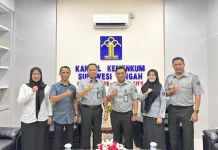 Empat PNS Mutasi Bergabung, Kemenkum Sulteng Dorong Profesionalisme