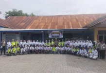 Satlantas Polres Touna Gelar Polantas Menyapa Edukasi Pelajar Tertib Lalu Lintas