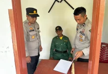 Sat Binmas Polres Touna Nilai Pos Satkamling Desa Sabo