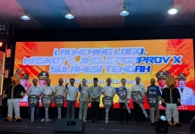 KONI Touna Terima Bantuan Mobil Hiace pada Launching Maskot Porprov X Sulteng