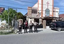Polres Tojo Una-Una Perketat Pengamanan Ibadah Kenaikan Yesus Kristus
