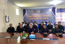 Fungsi Pengawasan, Jajaran Lapas Luwuk Simak Arahan Strategis Dirjenpas