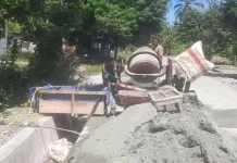 Masyarakat Touna Berhadap Pembangunan Drainase Cegah Luapan Air ke Badan Jalan