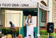 Bupati Ilham Lawidu Jadi Khatib Salat Iduladha di Lembaga Pemasyarakatan Ampana