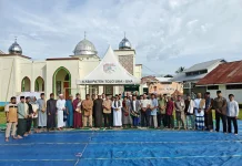 Khusyuk dan Penuh Kebersamaan, Lapas Ampana Gelar Idul Adha Bersama Bupati Touna