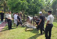 Lapas Ampana Gelar Penyembelihan Hewan Kurban Bantuan Wakil Ketua MPR RI