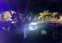 Jaga Keamanan Malam, Polres Touna Gelar Patroli Blue Light