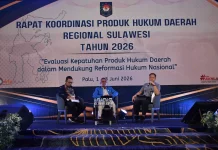 Kanwil Kemenkum Sulteng Dorong Kepatuhan Produk Hukum Daerah