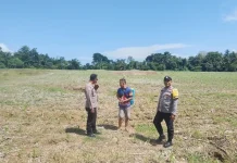 Polsek Ampana Kota Optimalkan Dukungan Program Ketahanan Pangan