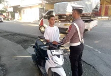Satlantas Polres Touna Intensifkan Strong Point Pagi di Titik Rawan Kepadatan