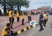 Sambut Hari Bhayangkara ke-80, Polres Poso Gelar Kerja Bakti