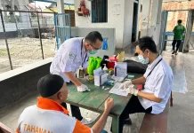 Lapas Luwuk dan Puskesmas Simpong Maksimalkan Pelayanan Kesehatan Warga Binaan
