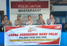 Polres Touna Gelar Lomba Kebersihan, Sambut Hari Bhayangkara ke-80