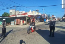 Satlantas Polres Touna Intensifkan Strong Point Pagi Hari