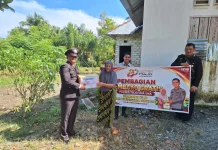 Polres Touna Bagikan Sembako Gratis untuk Warga Kurang Mampu di Hari Bhayangkara