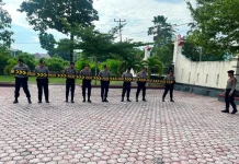 Sat Samapta Polres Touna Tingkatkan Kesiapsiagaan Melalui Latihan Dalmas