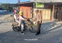 Satlantas Polres Touna Gelar Strong Point, untuk Kesadaran Tertib Berlalulintas
