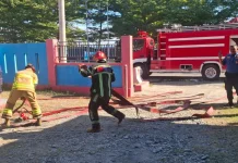 Kejar Target SPM, Damkarmat Touna Uji Tanggap Darurat