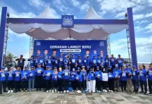 Ribuan Kader Demokrat Padati Pantai Matano Bungku, Rayakan HUT ke-25