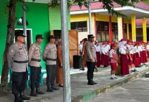 Polres Touna Bangun Karakter Pelajar lewat Edukasi Kamtibmas di SDN 1 Ratolindo