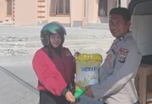 Polres Touna Gencarkan GPM Bantu Warga Penuhi Sembako Dengan Harga Terjangkau