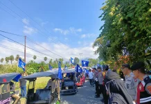 Kepolisian Resort Tojo Una Una Kawal Pawai Akbar PAN