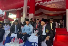 Kemenkum Sulteng Hadiri Upacara Penurunan Bendera HUT RI ke-81