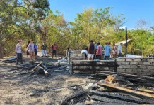 Rumah Warga Tampabatu Terbakar, Kerugian Capai Seratus Juta Rupiah