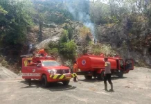 Kebakaran Lahan di Balanggala, Warga dan Damkar Berjibaku Padamkan Api