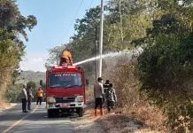 Karhutla Tampanombo Masih Sisakan Titik Api, Tim Gabungan Terkendala Medan Sulit