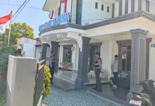 Jaga Keamanan Ibadah, Sat Samapta Polres Touna Patroli Gereja