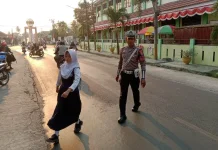 Satlantas Polres Touna Optimalkan Strong Point Pagi Sasar Titik Rawan