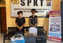Polsek Poso Pesisir Utara Ungkap Pencurian 4 Chromebook di SMA Negeri 1