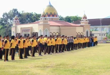 Jaga Kebugaran dan Kekompakan, Personel Polresta Banggai Gelar Olahraga Bersama