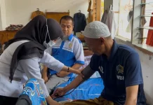 Tim Medis Lapas Luwuk Jemput Bola Periksa Kesehatan Warga Binaan