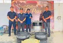 Produk Tong Sampah Ban Bekas Karya Warga Binaan Lapas Luwuk Diminati Masyarakat