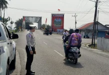 Satlantas Polres Touna Gelar Blue Light Patrol Pantau Arus Lalu Lintas