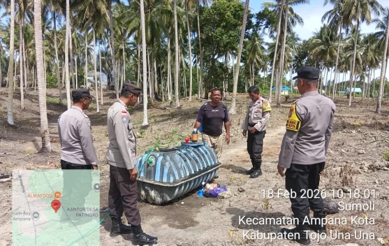 Kapolsek Ampana Kota Tinjau Lahan Jagung, Dukung Ketahanan Pangan