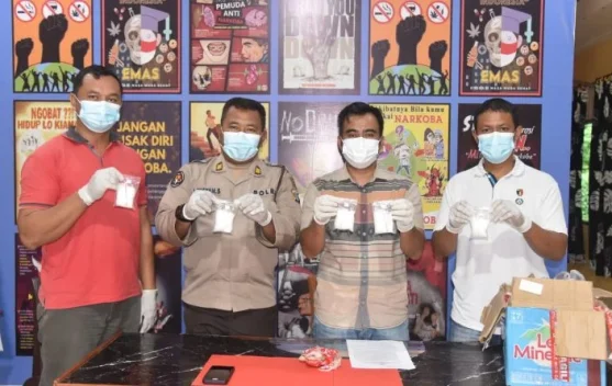 Satresnarkoba Polres Morut Ringkus Pria Pengedar Narkoba Asal Banggai