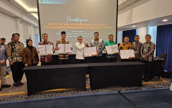 Bupati Touna Ikuti Penandatanganan Verifikasi IPPR ATR/BPN