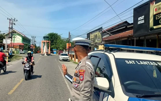 Satlantas Polres Touna Tingkatkan Tertib Lalin di Ampana Melalui Patroli Rutin